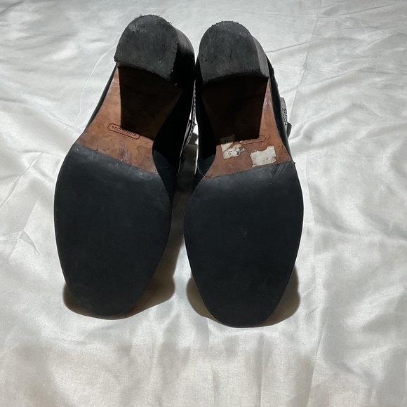Coach kasandra black heeled boots with silver hardware - Picture 3 of 7